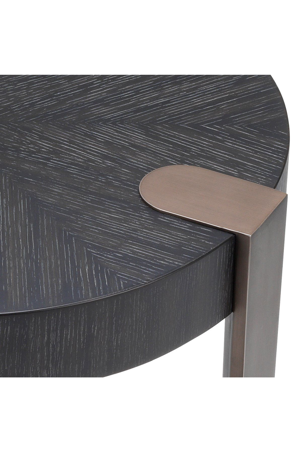 Charcoal Gray Oak Veneer Side Table | Eichholtz Oxnard | OROA