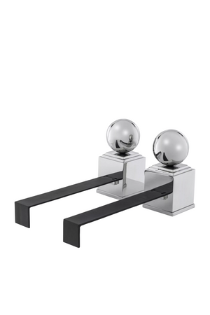 Classic Style Metal Andiron Set (2) | Eichholtz Viviers | OROA.com