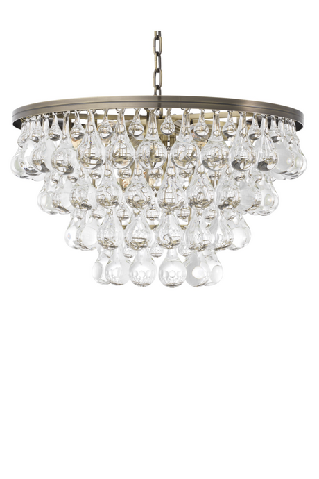 Brass Glass Drop Chandelier | Eichholtz Bolzano | OROA