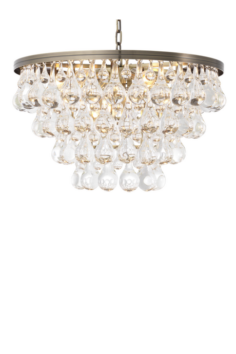 Brass Glass Drop Chandelier | Eichholtz Bolzano | OROA