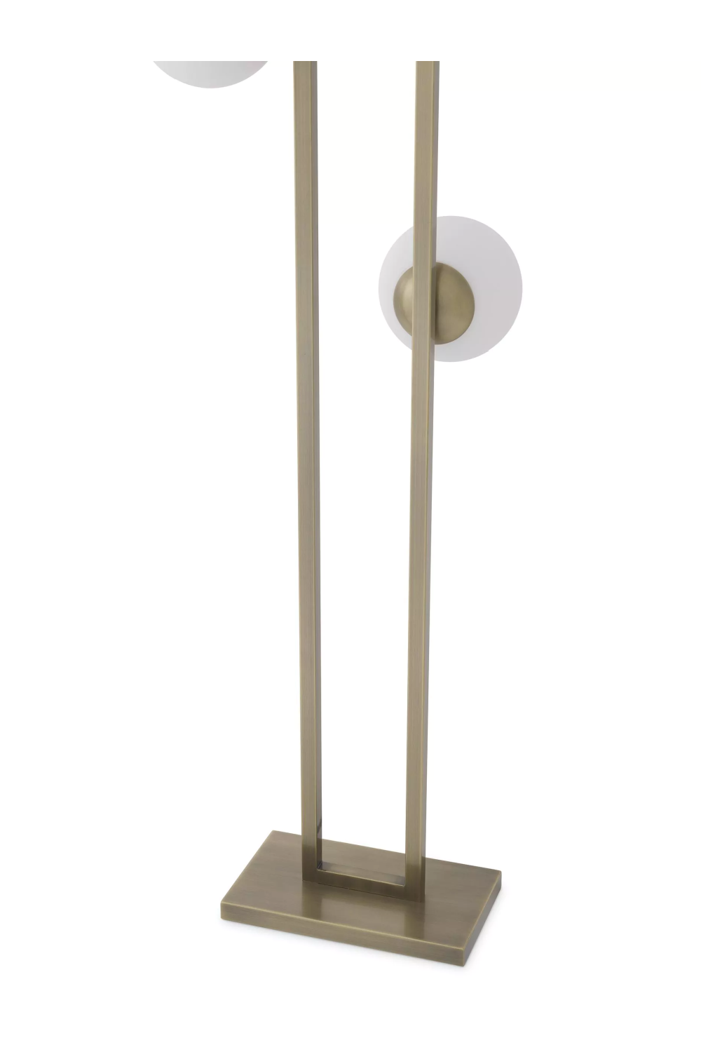 Brass White Globe Floor Lamp | Eichholtz Pascal | OROA.com