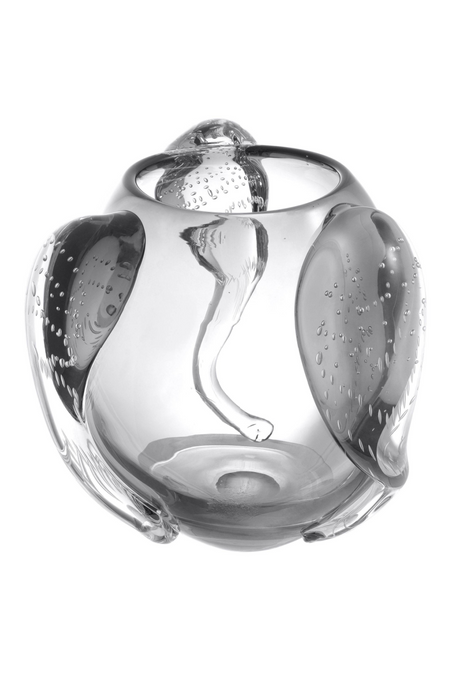 Gray Handblown Glass Vase | Eichholtz Sianluca L | Oroa.com