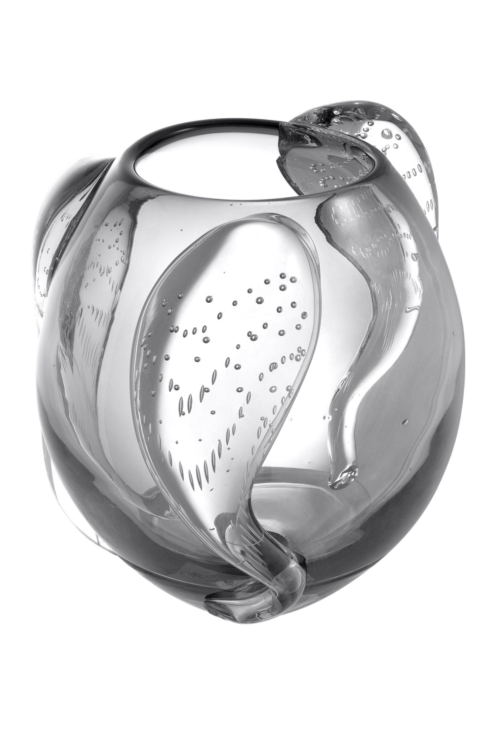 Gray Handblown Glass Vase | Eichholtz Sianluca L | Oroa.com
