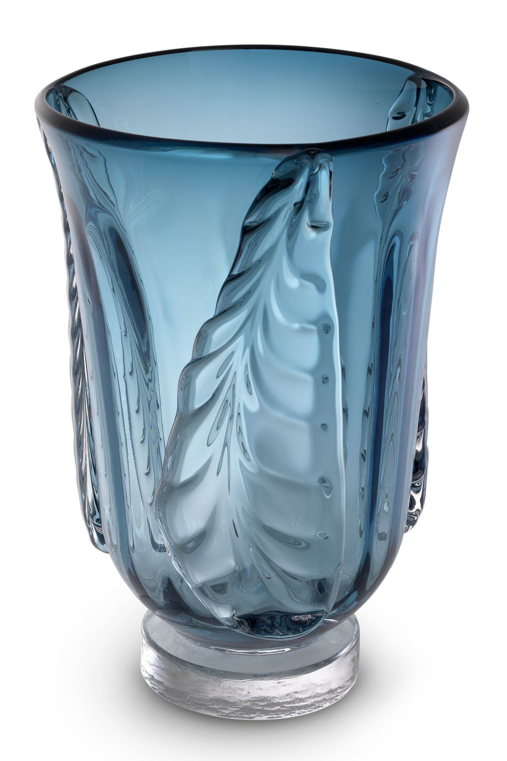 Eye-catching Blue Decorative Glass Vase - Eichholtz Sergio S | Oroa.com