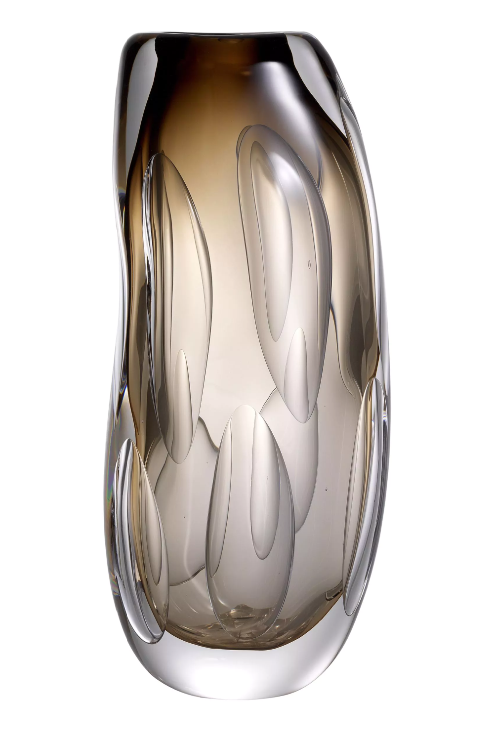 Brown Handblown Glass Vase | Eichholtz Sianni L  | Oroa.com
