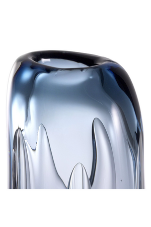 Blue Handblown Glass Vase | Eichholtz Sianni M | Oroa.com