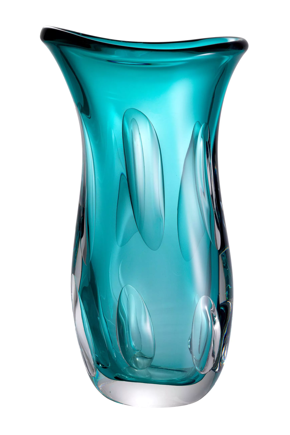 Turquoise Handblown Glass Vase | Eichholtz Matteo L | Oroa.com