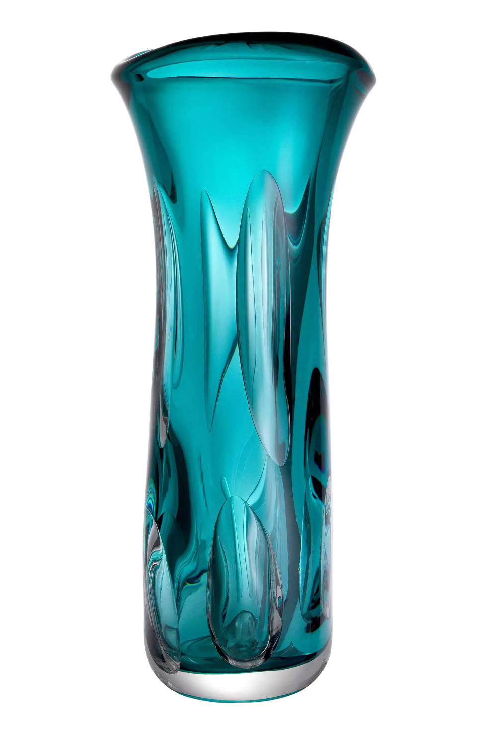 Turquoise Handblown Glass Vase | Eichholtz Matteo L | Oroa.com