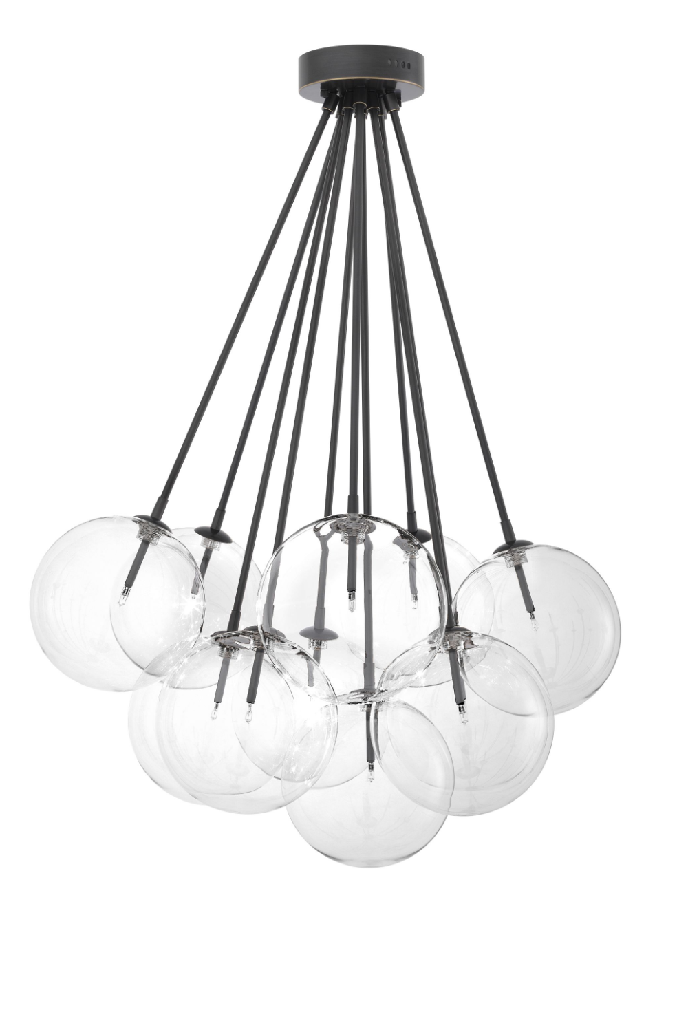 Bronze 10-Light Globe Ceiling Lamp | Eichholtz Molecule | OROA