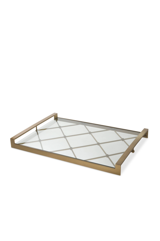 Brass Glass Tray | Eichholtz Goa | Oroa.com