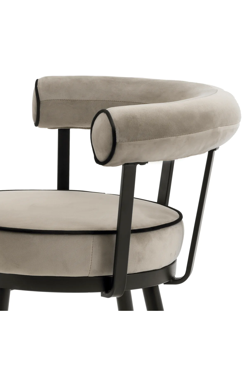 Velvet Barrel Dining Chair Set (2) | Eichholtz Vico | Oroa.com