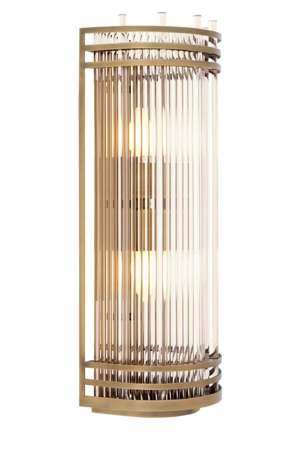 Antique Brass Glass Wall Lamp | Eichholtz Gulf L | Oroa.com