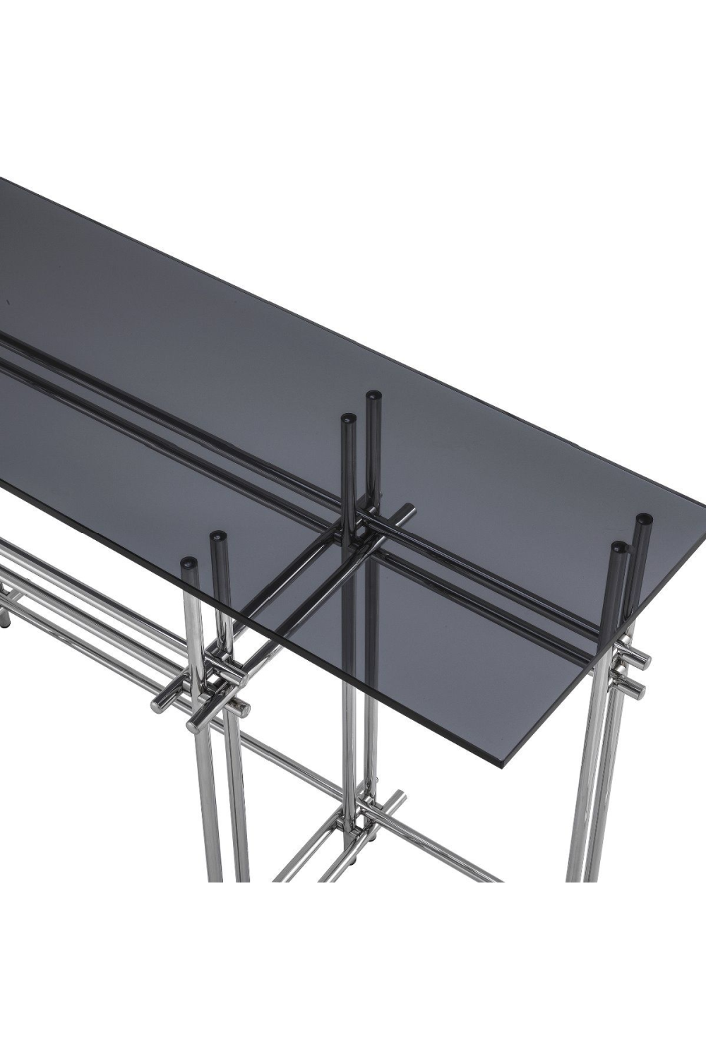Smoked Glass Steel Console Table | Eichholtz Quinn | Oroa.com