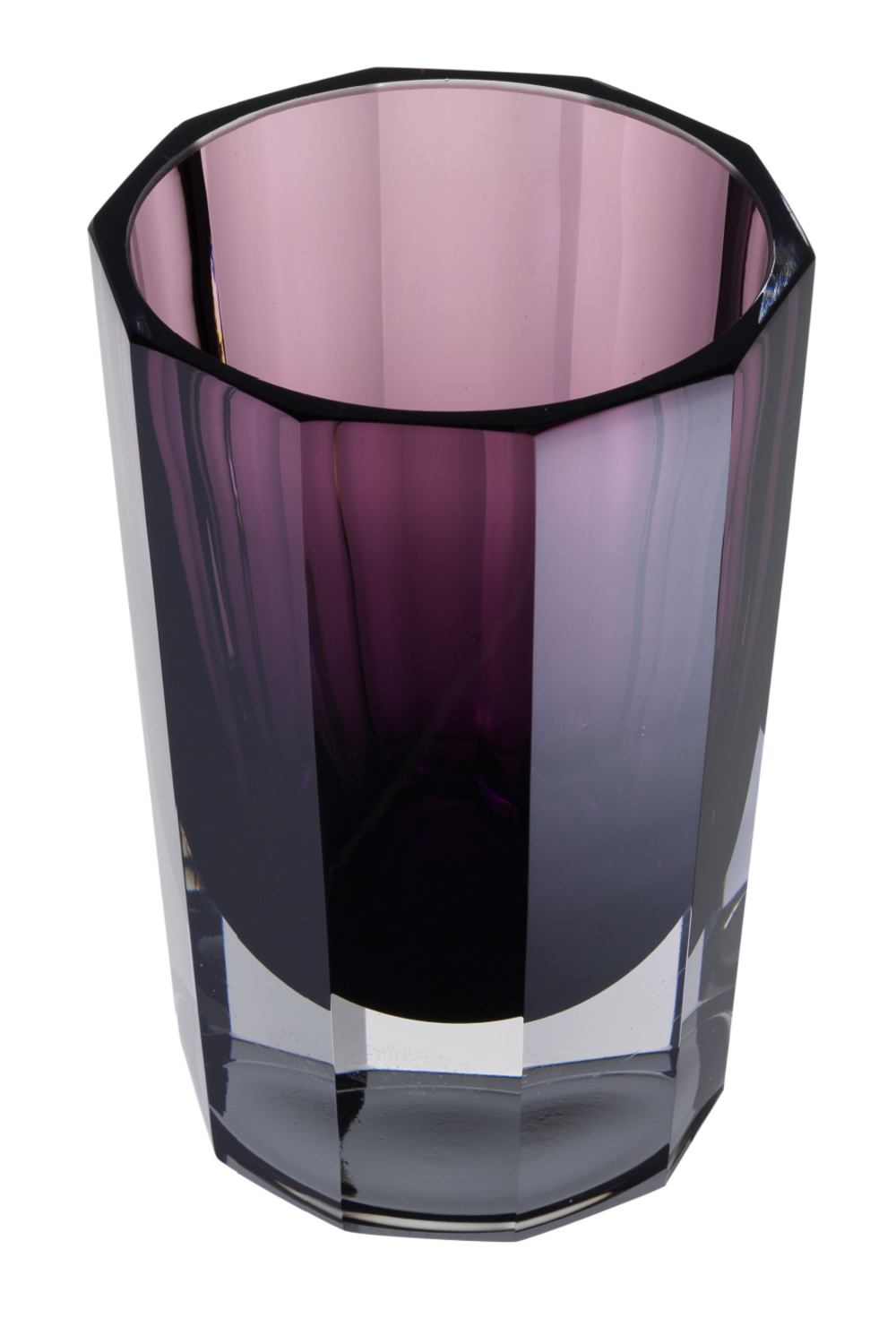 Purple Octagonal Glass Vase | Eichholtz Chavez L | OROA