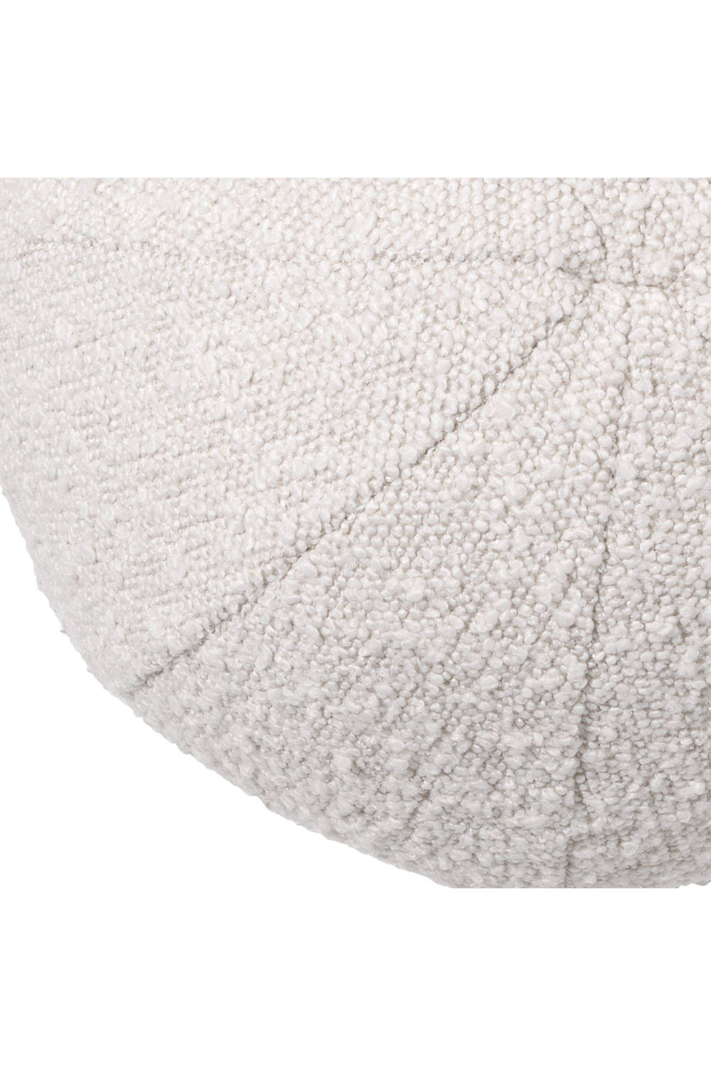Boucle Cream Ball Shaped Pillow | Eichholtz Palla S | OROA.com
