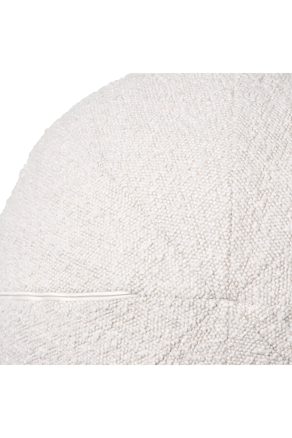 Bouclé Cream Ball Shaped Pillow | Eichholtz Palla L | OROA.com