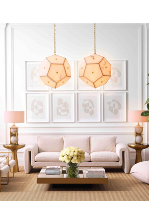 Round Alabaster Table Lamp | Eichholtz Eternity | OROA.com