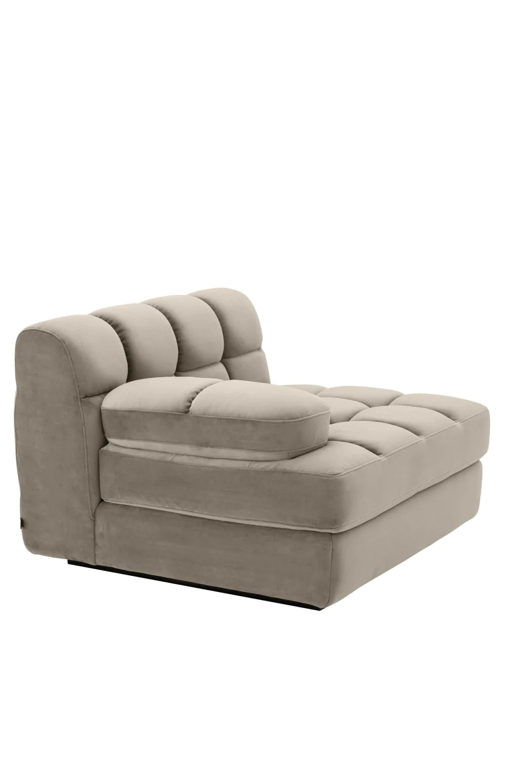 Greige Velvet Modular Sofa | Eichholtz Dean | Oroa.com