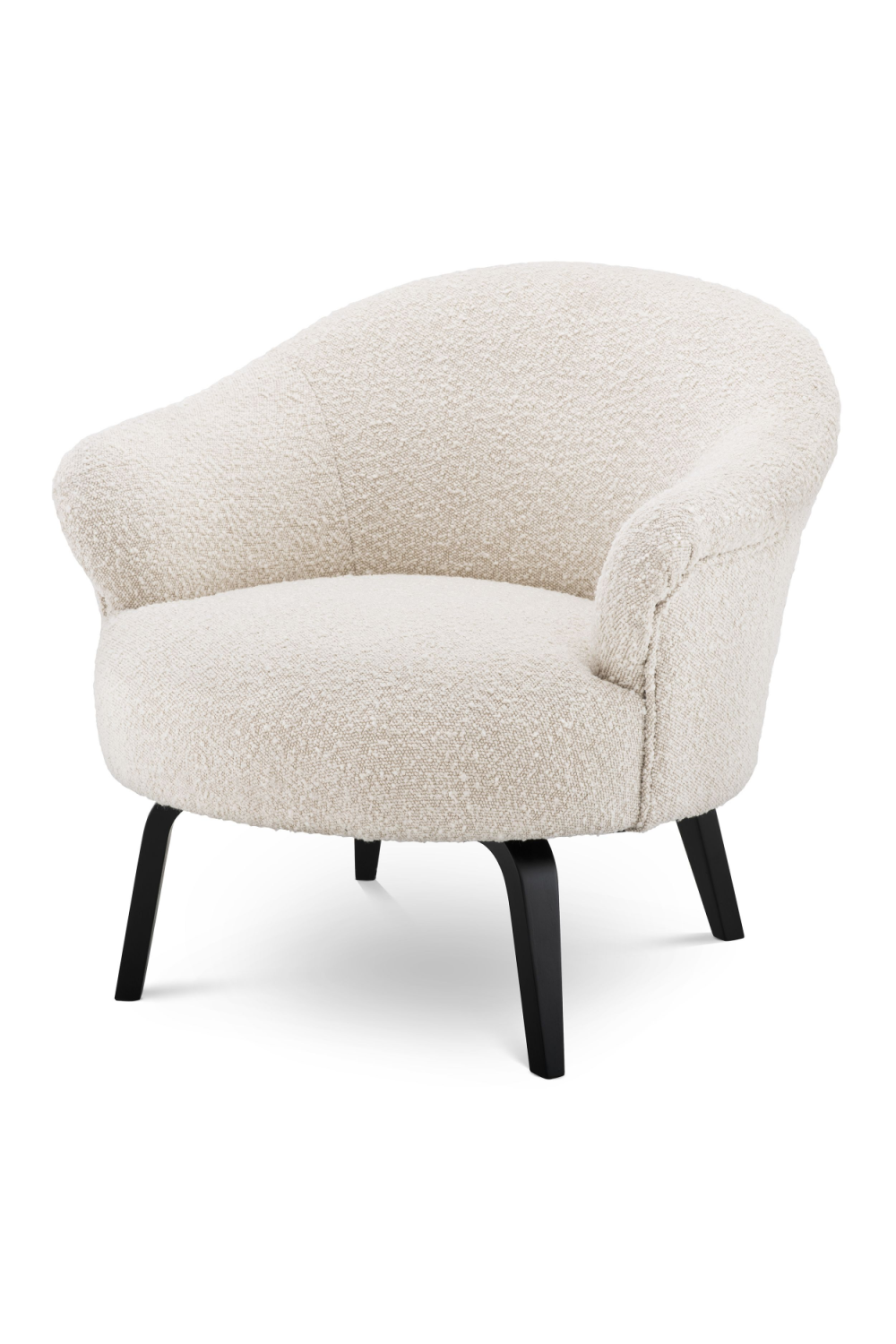 Cream Bouclé Bentwood Leg Accent Chair | Eichholtz Moretti | Oroa.com
