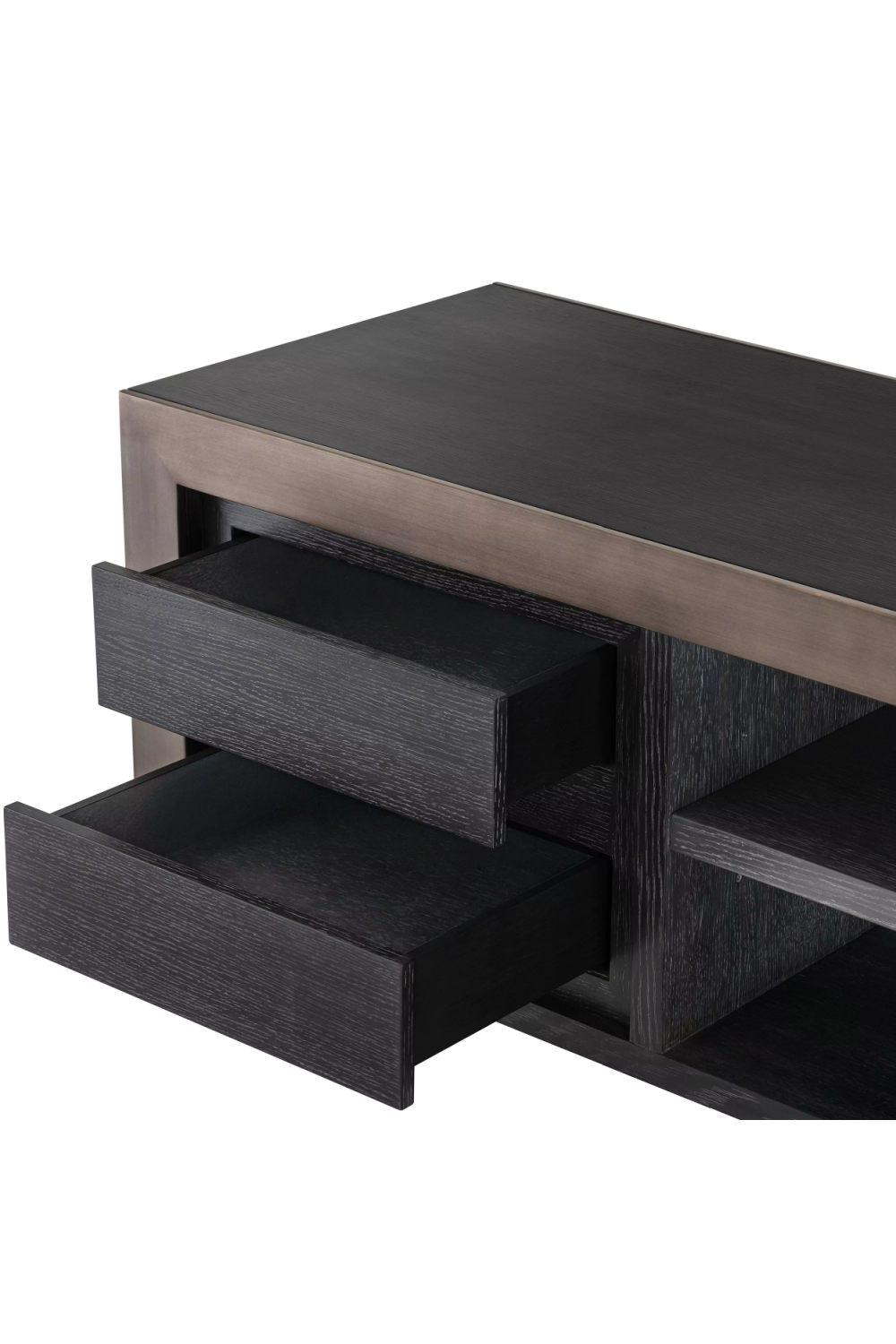 Metallic Framed Wooden TV Cabinet | Eichholtz Talbot | OROA.com