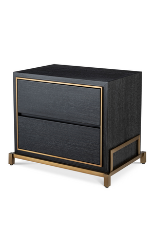 Charcoal Oak Bedside Table | Eichholtz Hazel | OROA