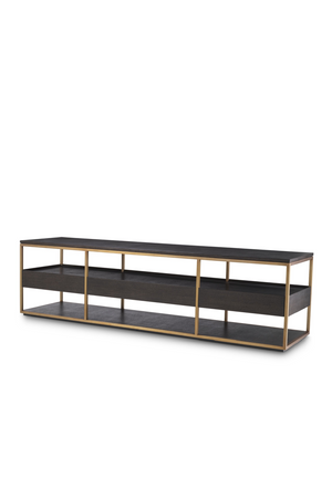 Mocha Straight Oak TV Cabinet | Eichholtz Parker - L | OROA