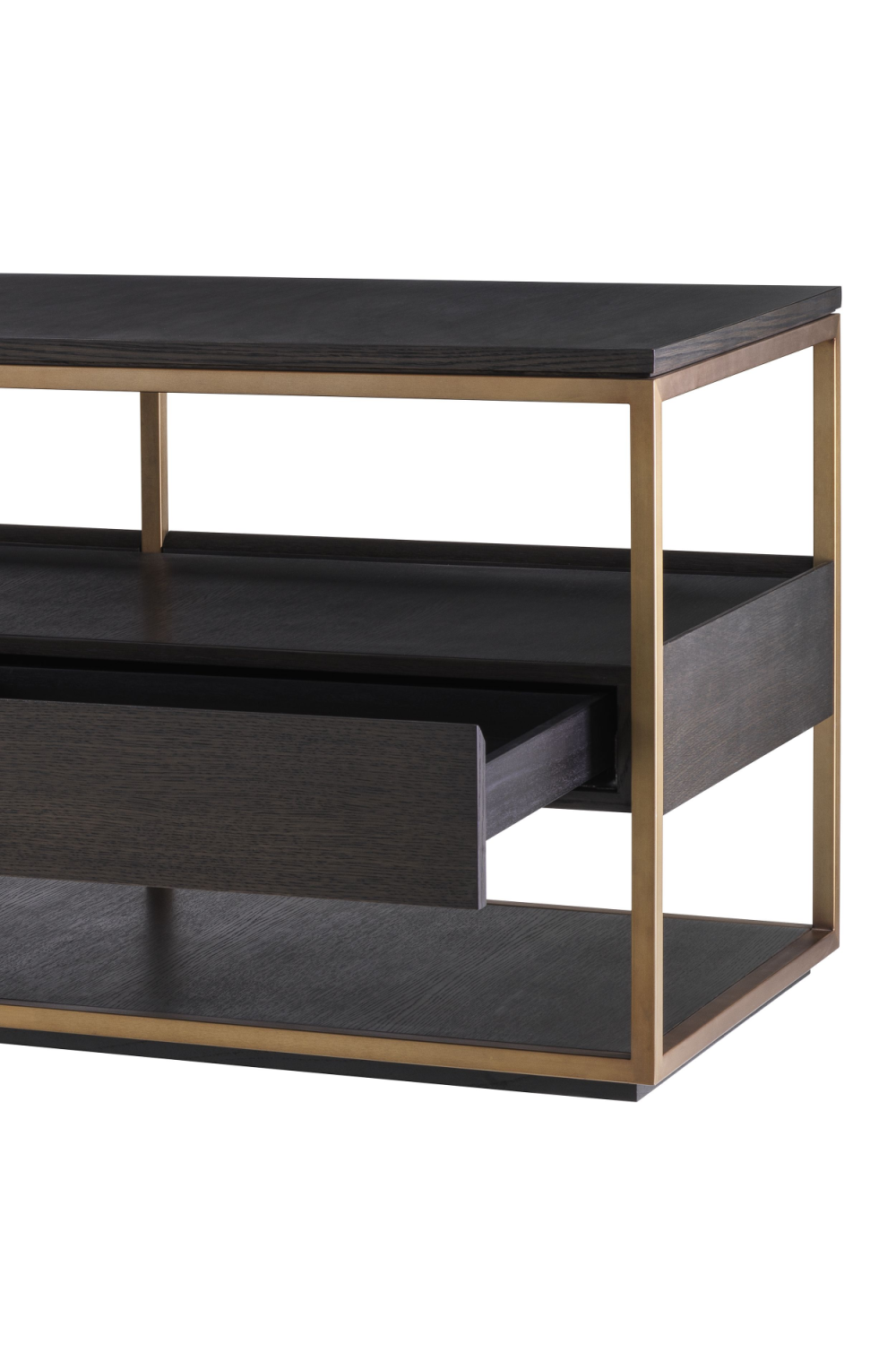 Mocha Straight Oak TV Cabinet | Eichholtz Parker - L | OROA