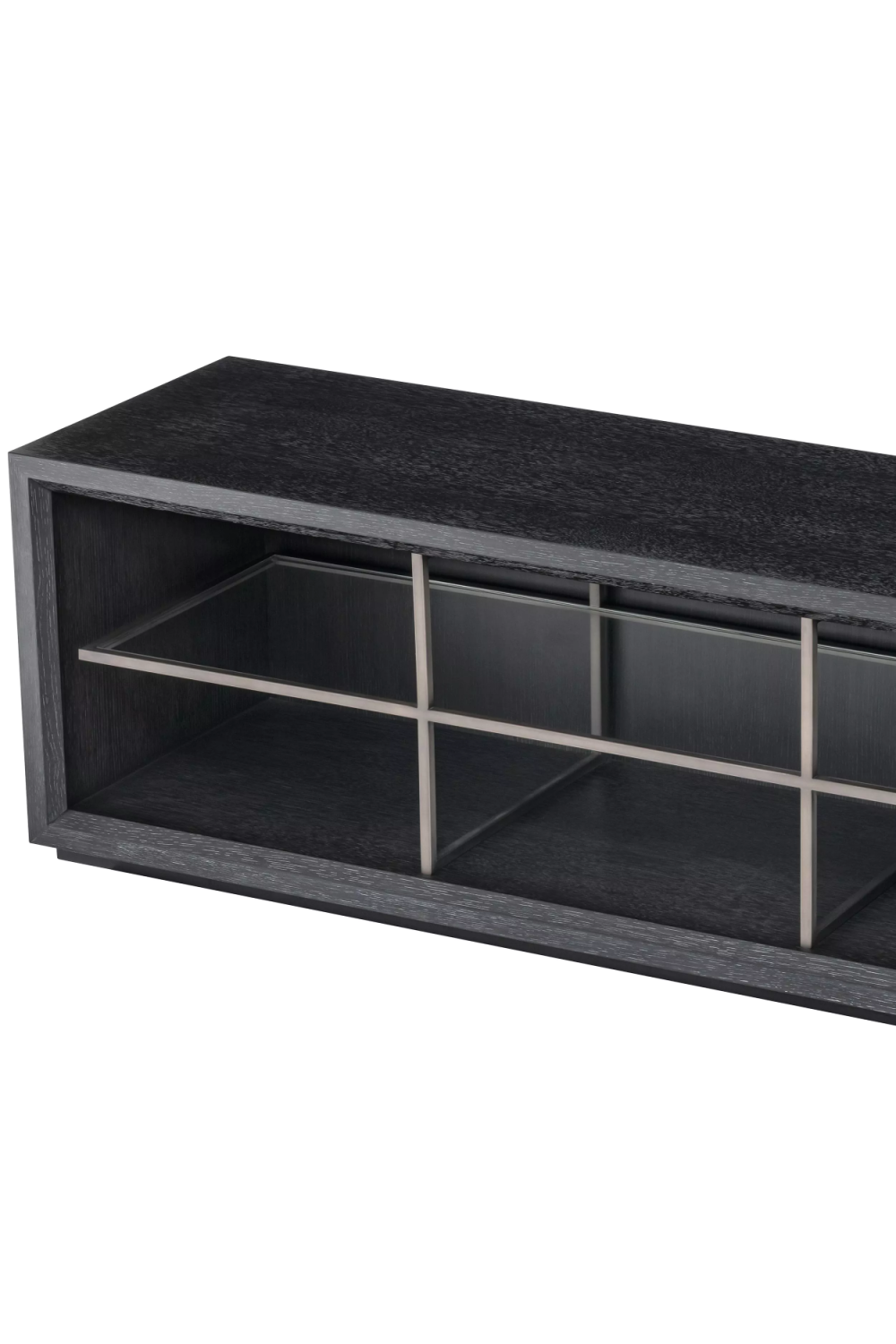 Black Wooden Modern TV Cabinet | Eichholtz Hennessey | OROA.com