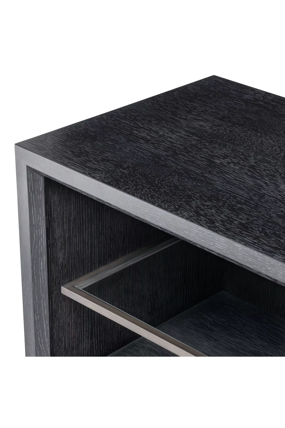 Black Wooden Modern TV Cabinet | Eichholtz Hennessey | OROA.com
