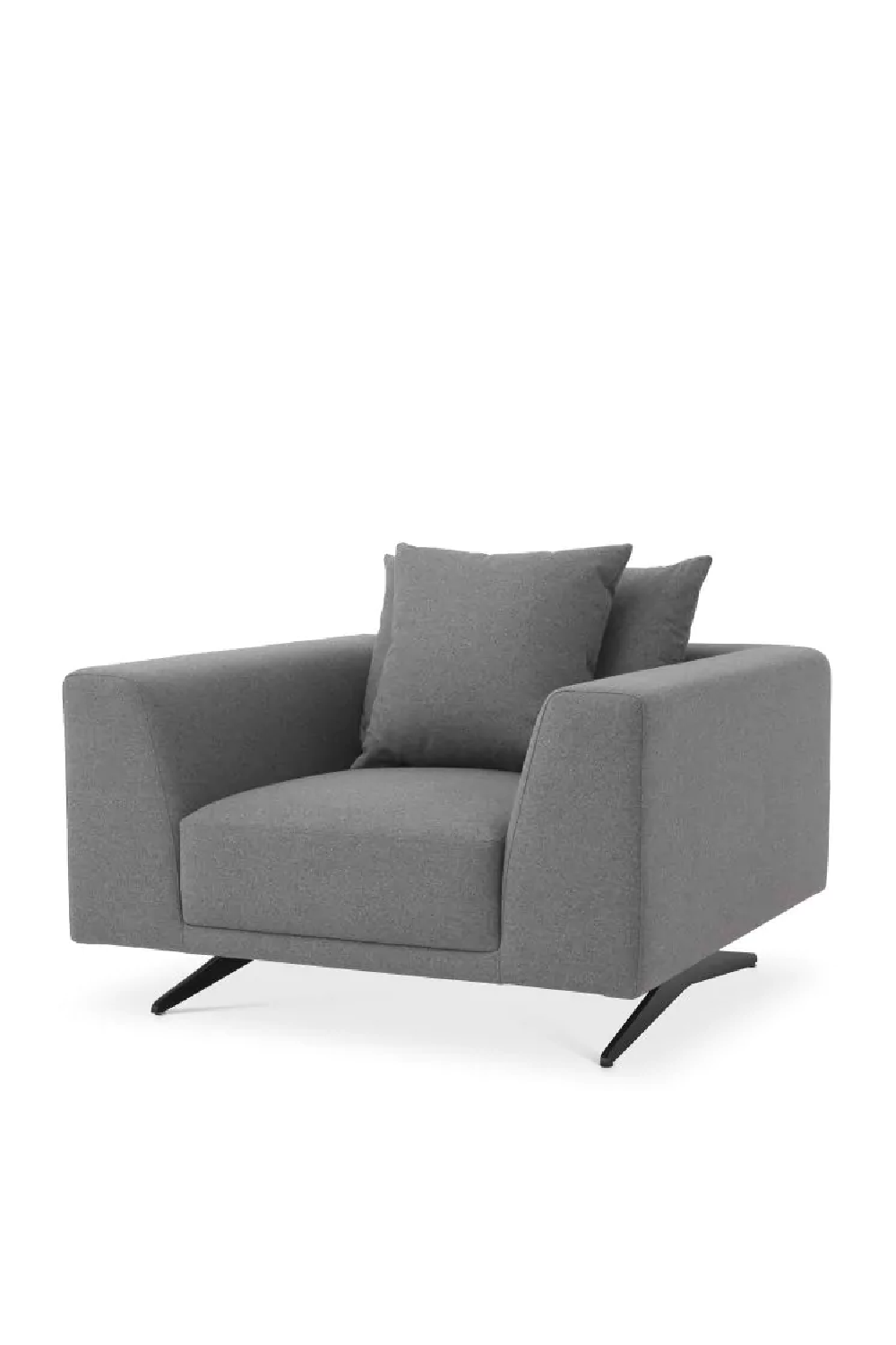 Grey best sale wool armchair