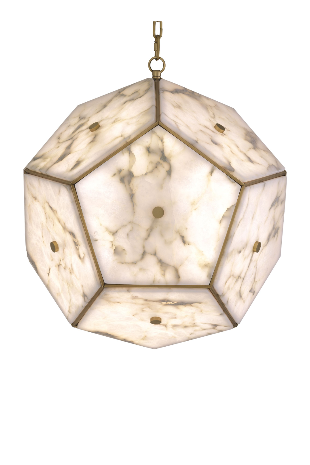 Pentagonal Alabaster Lantern | Eichholtz Gallo | OROA.com