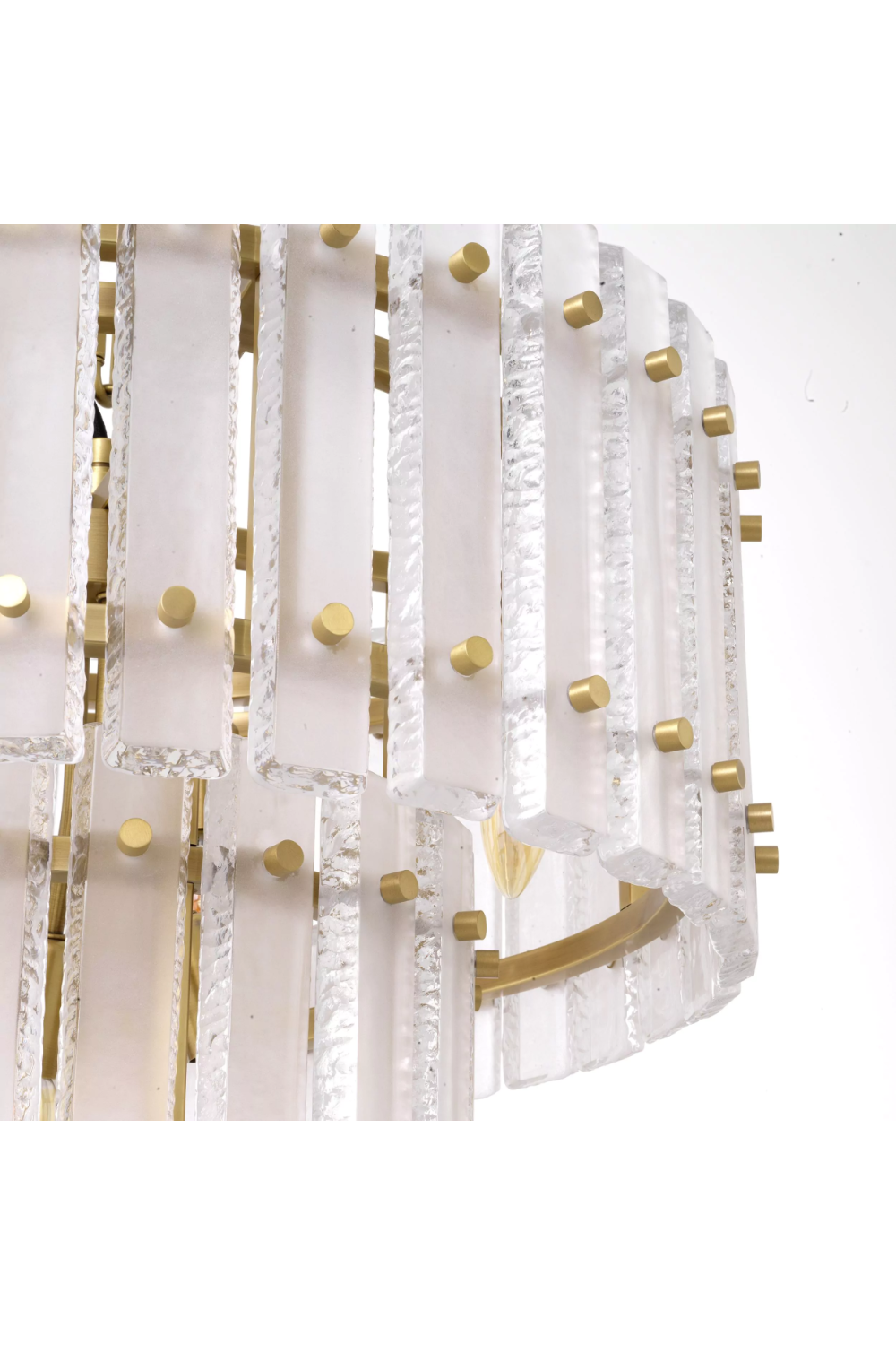 Frosted Glass Plates Chandelier | Eichholtz Blason | OROA