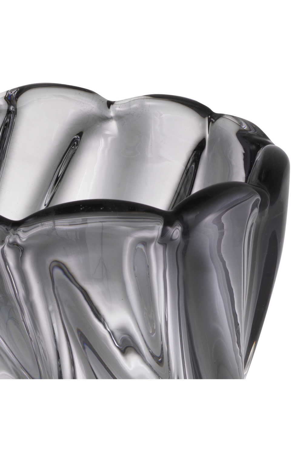 Gray Swirling Glass Vase | Eichholtz Contessa - L | OROA