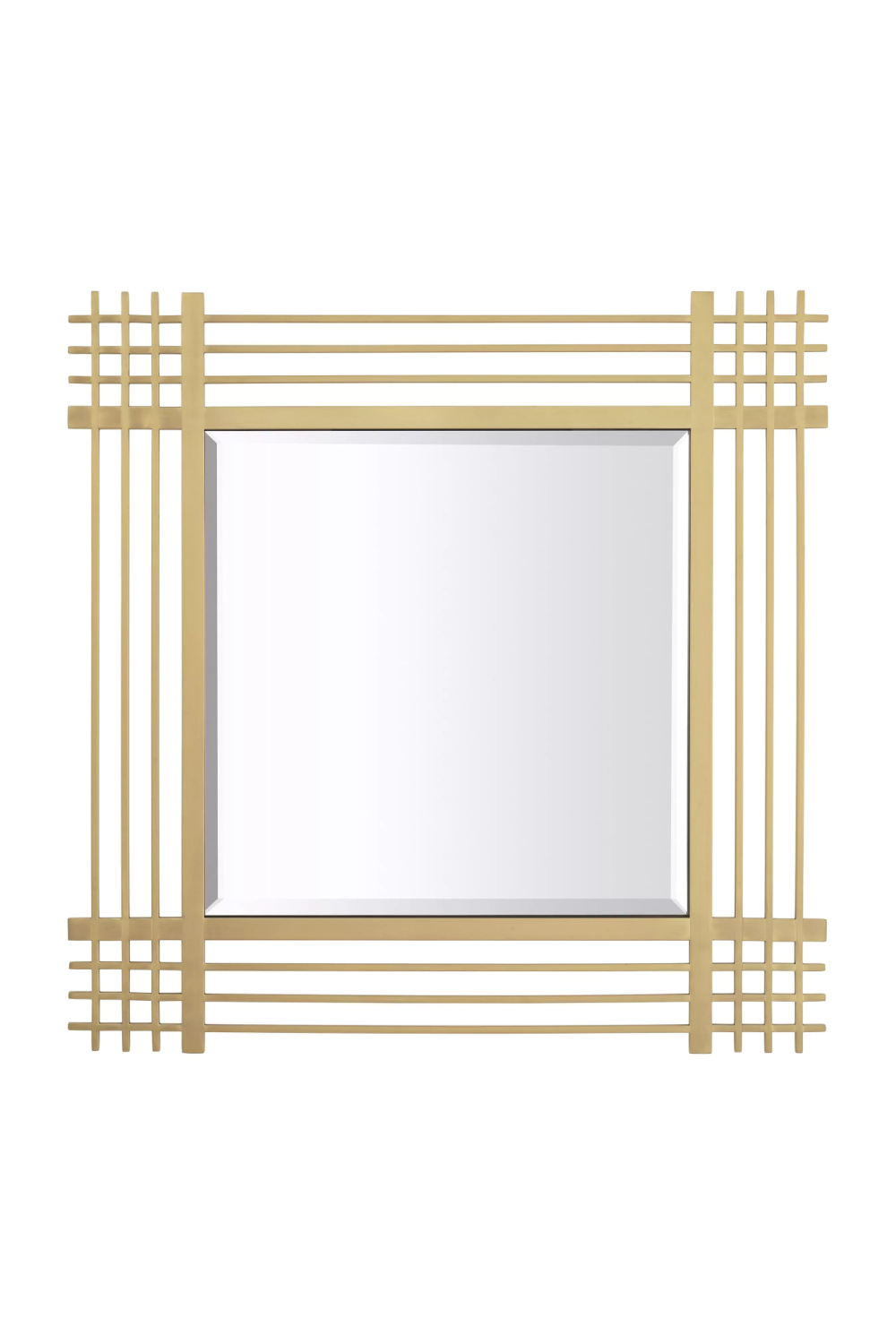 Square Brass Framed Accent Mirror | Eichholtz Pierce | OROA.com