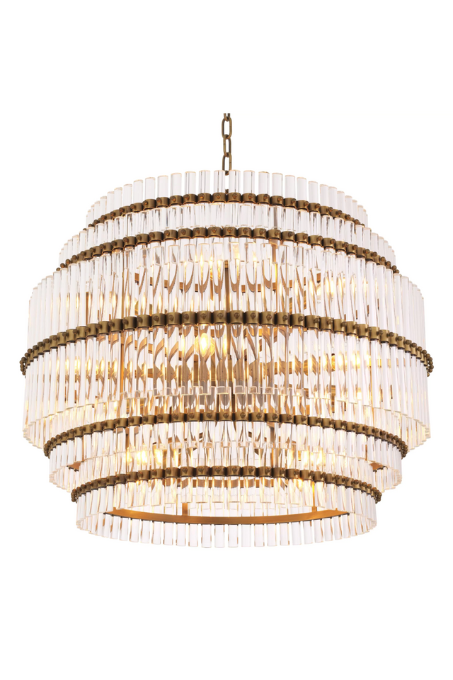 Tiered Glass Tubes Chandelier | Eichholtz Scottsdale | OROA TRADE