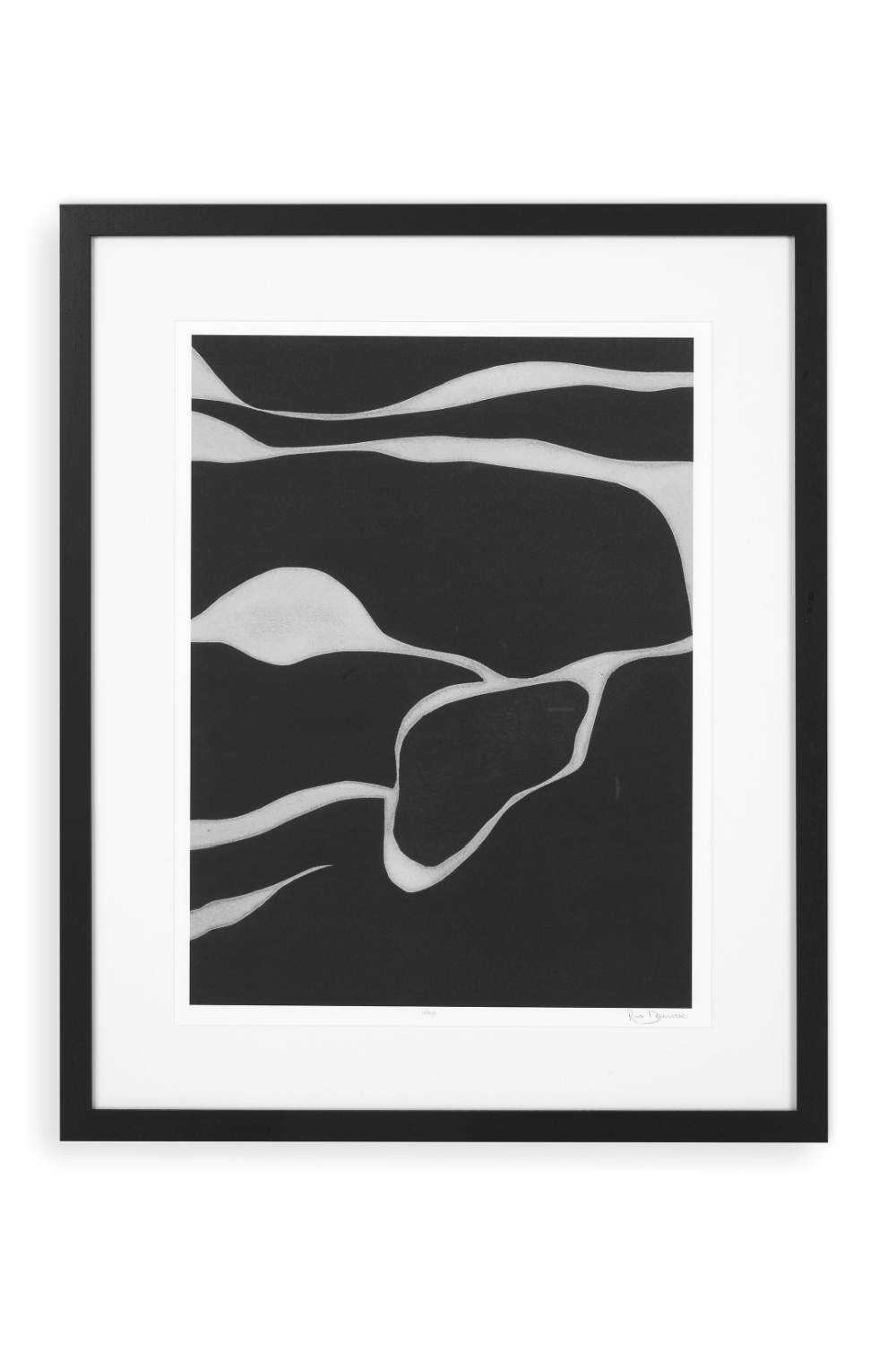 Abstract Monochrome Art Print | Eichholtz Litho: Tides in Sepia III