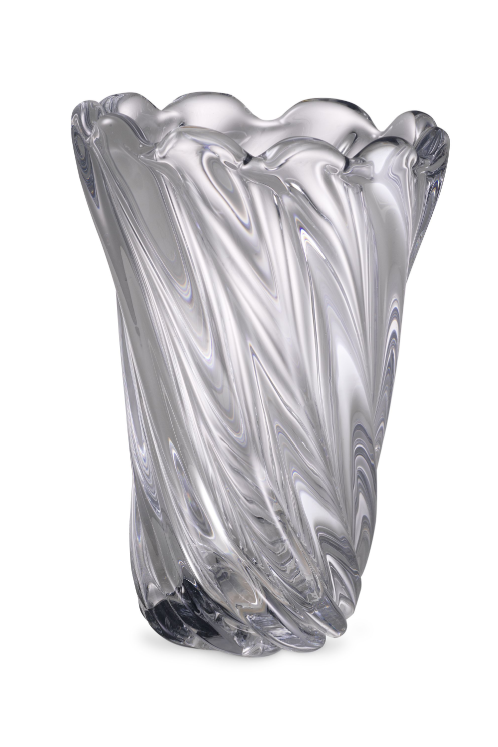 Clear Swirling Glass Vase | Eichholtz Contessa - L | OROA