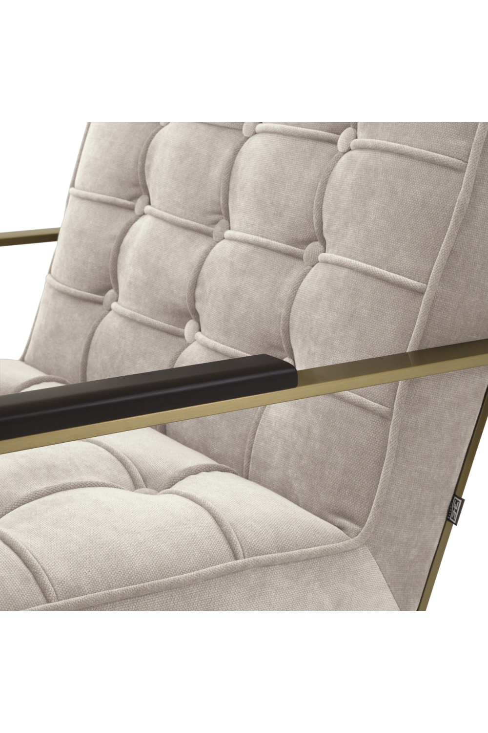 Gray Tufted Lounge Armchair | Eichholtz Ernesto | Oroa.com