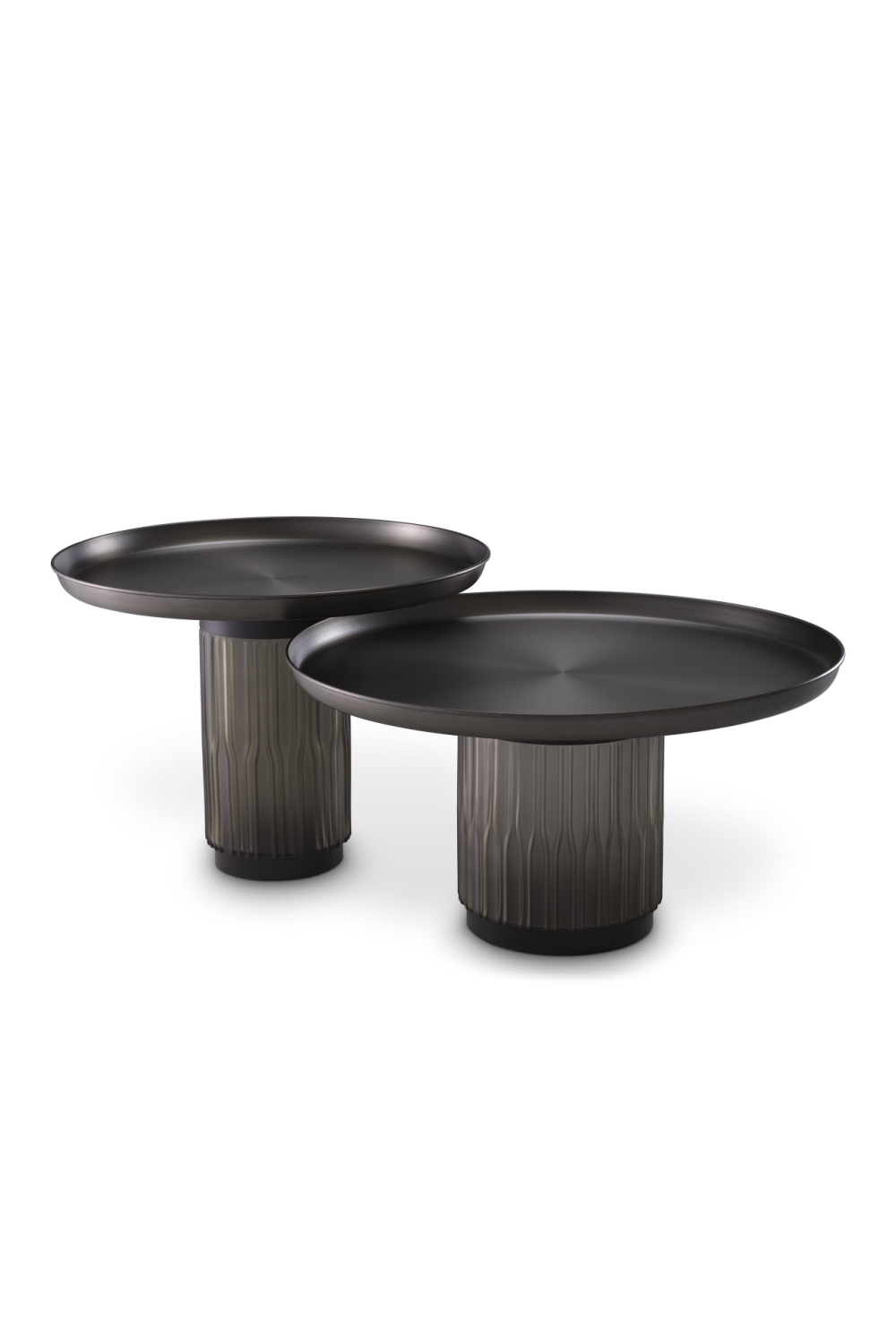 Black Gunmetal Coffee Table Set (2) | Eichholtz Zachary | OROA