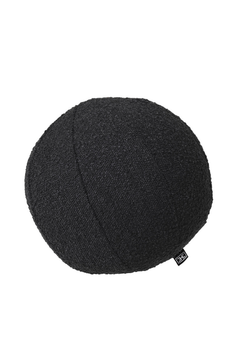 Black Bouclé Ball Cushion | Eichholtz Palla | Oroa.com