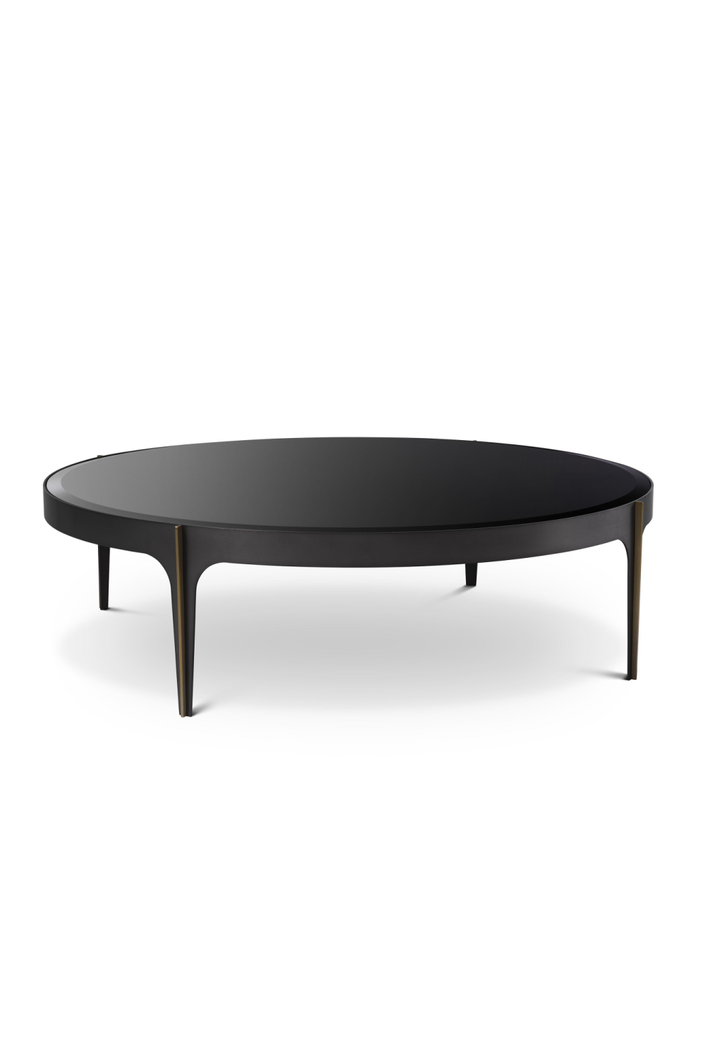 Bronze Frame Black Coffee Table | Eichholtz Artemisa - L | OROA