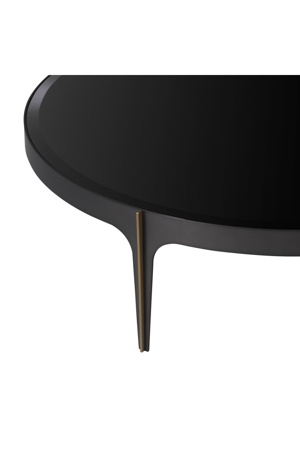 Bronze Frame Black Coffee Table | Eichholtz Artemisa - L | OROA