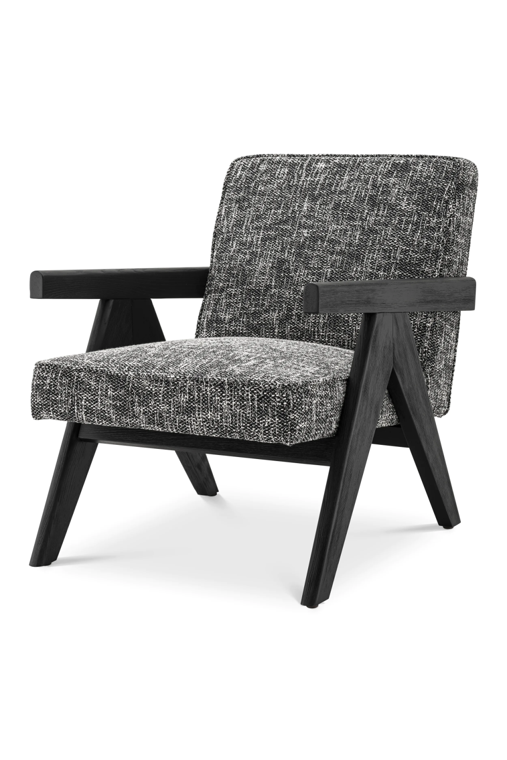 Black Vintage Minimalist Lounge Chair Eichholtz Greta OROA