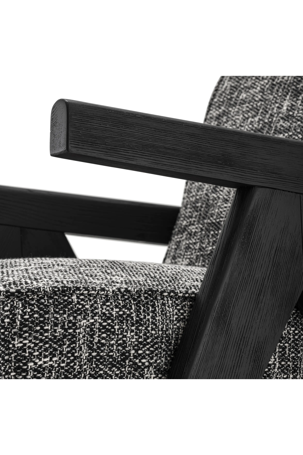 Black Vintage Minimalist Lounge Chair | Eichholtz Greta | Oroa.com