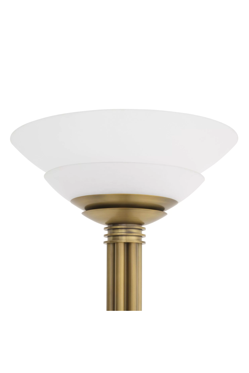 White Glass Bowl Floor Lamp | Eichholtz Figaro | OROA.com