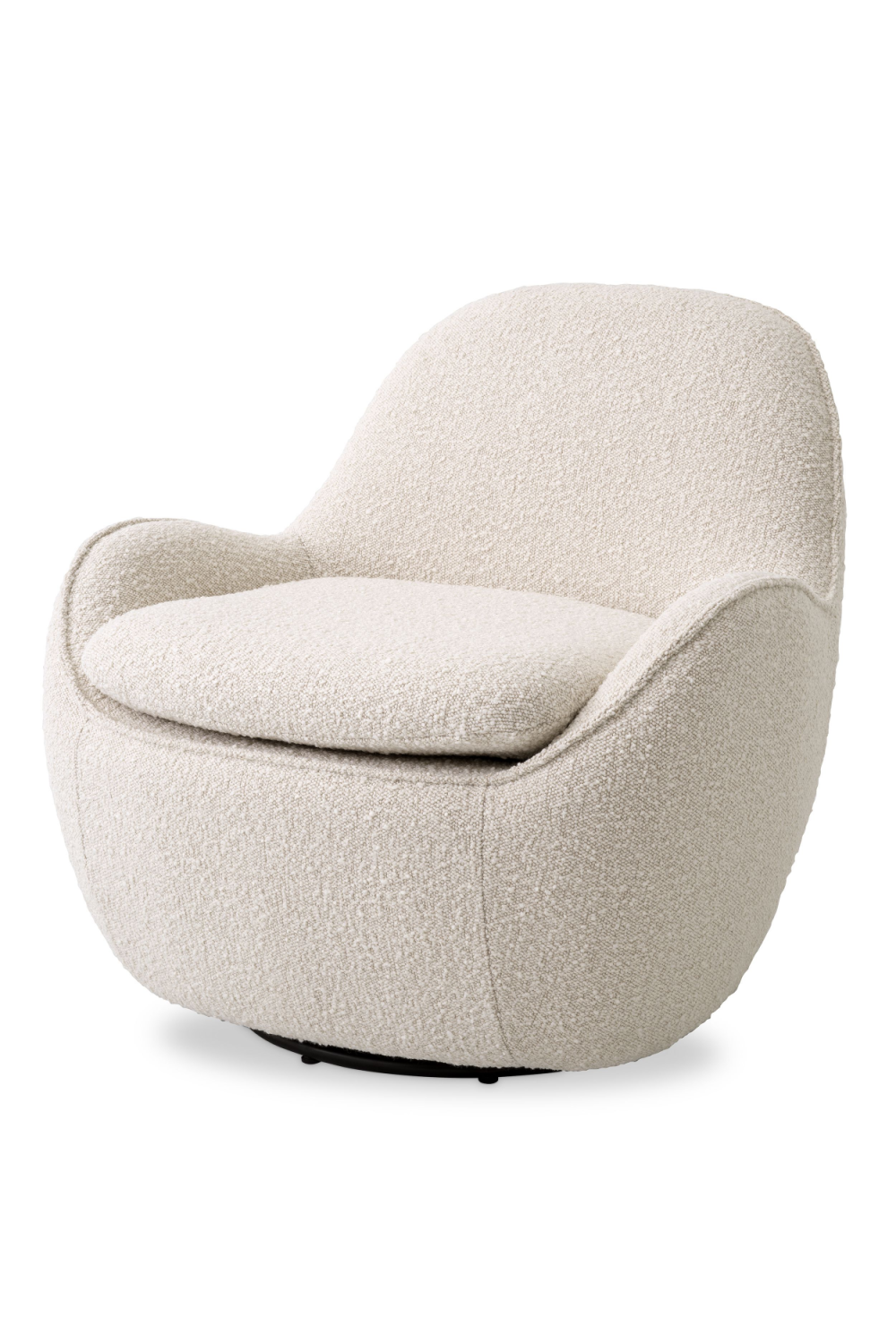 Bouclé Upholstered Swivel Chair | Eichholtz Cupido | Oroa.com