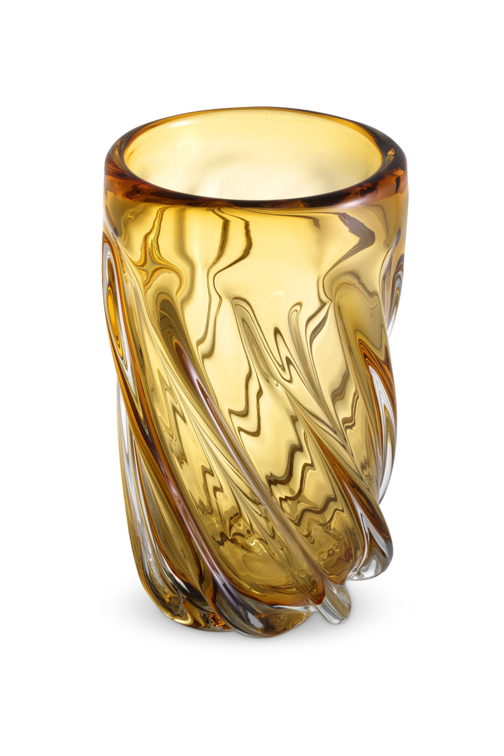 Yellow Hand-Blown Glass Vase | Eichholtz Angelito - L | OROA