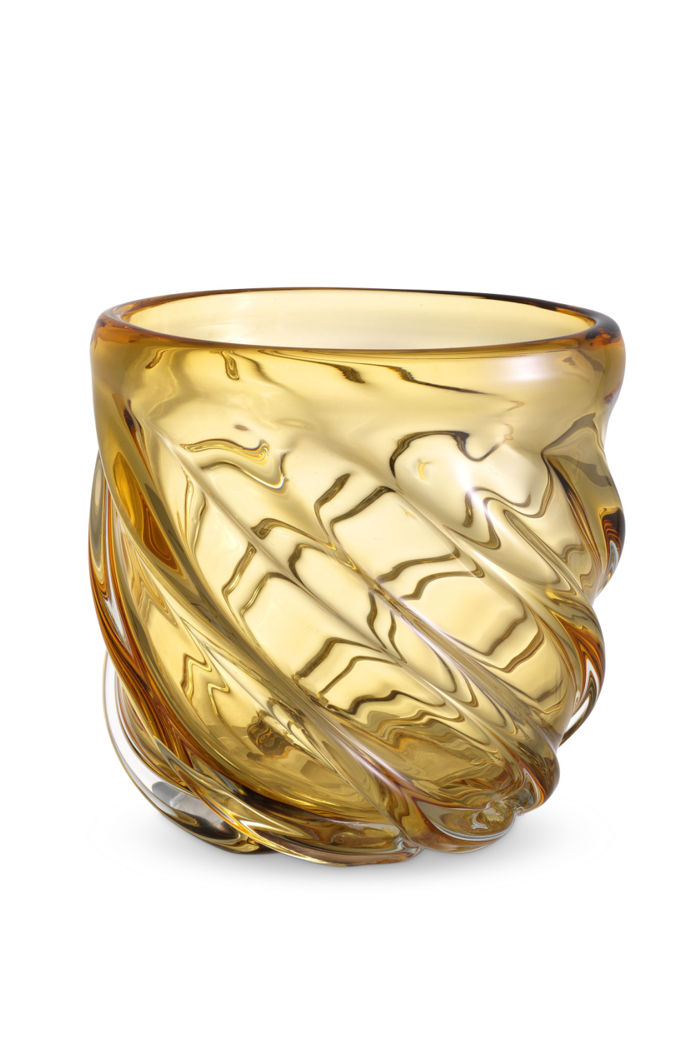 Yellow Hand-Blown Glass Vase | Eichholtz Angelito - S | OROA