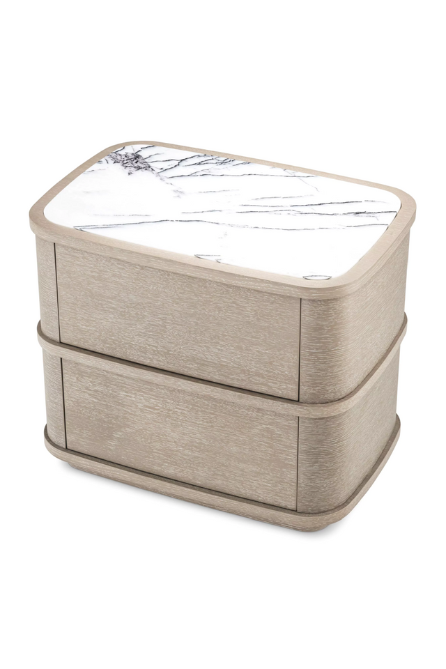 Marble Top Contemporary Nightstand | Eichholtz Cabana | OROA.com
