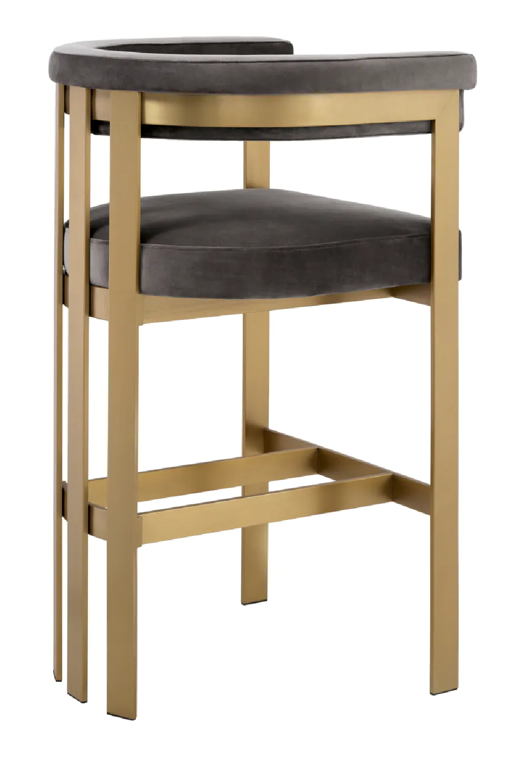 Modern Curved Bar Stool | Eichholtz Clubhouse